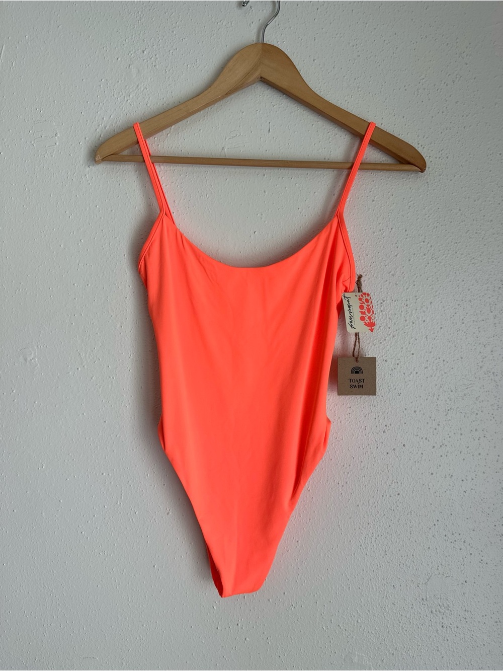 Free People x Toast Swim - Solid High Cut One-Piece Swimsuit